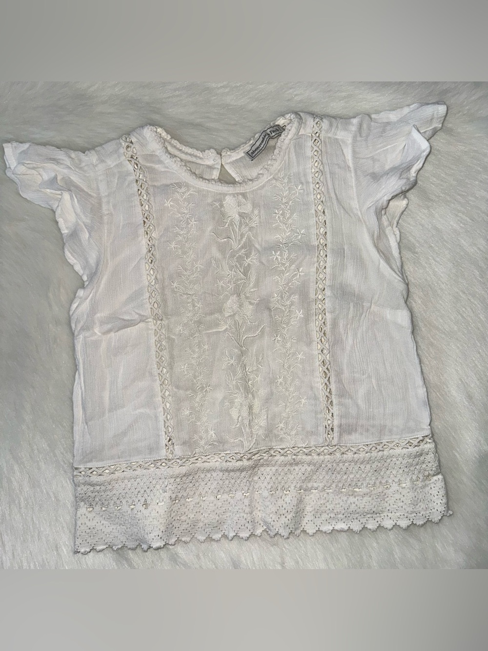 A&F White Blouse